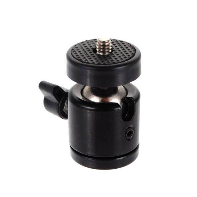 1/4 Screw Tripod Mini Ball Head for DSLR Camera Camcorder Light Bracket Swivel - intl
