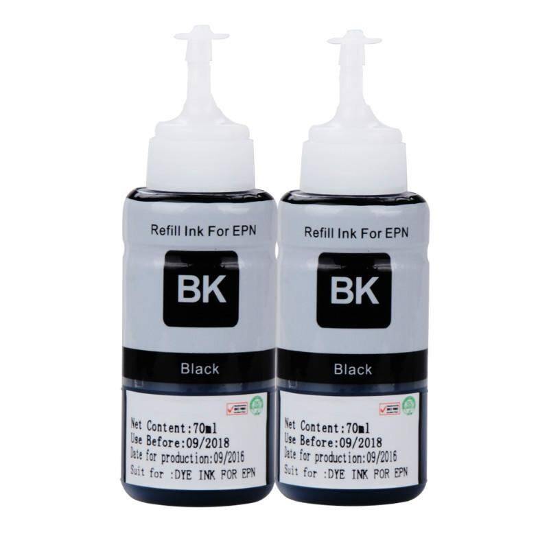 2 Black Printer ink Refill ink kit for Epson L100 L110 L120 L132 L210 L222 L300 L312 L355 L350 L362 L366 L550 L555 L566 L800 L801 Non OEM - intl