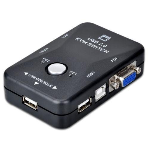 Yushong 2 Port USB VGA KVM Sakelar Kotak untuk Mouse Keyboard Monitor Sharing Komputer Buah-Internasional