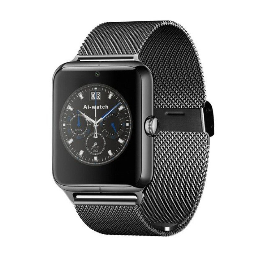 2016 Terbaru Modis Bluetooth Pintar Jam Tangan Z50 dengan Denyut Jantung SIM Kartu TF MP3 MP4 Kompatibel dengan Apple dan Android Phones hitam-Internasional