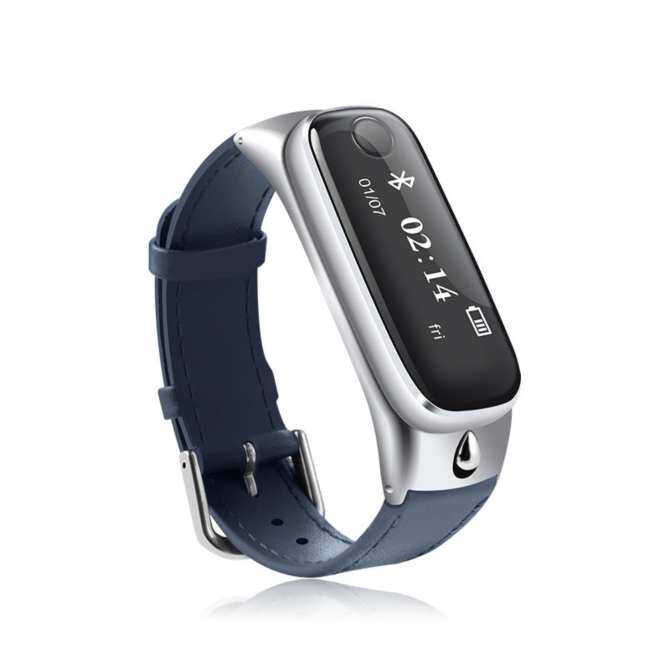 2017 Bluetooth Smartwatch dengan Headphone Bluetooth Pedometersmartwatch untuk iPhone 6 S Huawei P8 Lite Jam Tangan Pintar Android-Intl