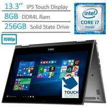Dell 2017 Inspiron 2-in-1 13.3-Inch Full HD Touchscreen FlagshipLaptop PC, Intel Core i7-6500U 2.5GHz, 8GB DDR4, 256GB SSD, BacklitKeyboard, WIFI, Bluetooth, HDMI, Windows 10, Gray Dell 2017 Inspiron 2-in-1 13.3-Inch Full HD Touchscreen FlagshipLaptop PC, Intel Core i7-6500U 2.5GHz, 8GB DDR4, 256GB SSD, BacklitKeyboard, WIFI, Bluetooth, HDMI, Windows 10, Gray image