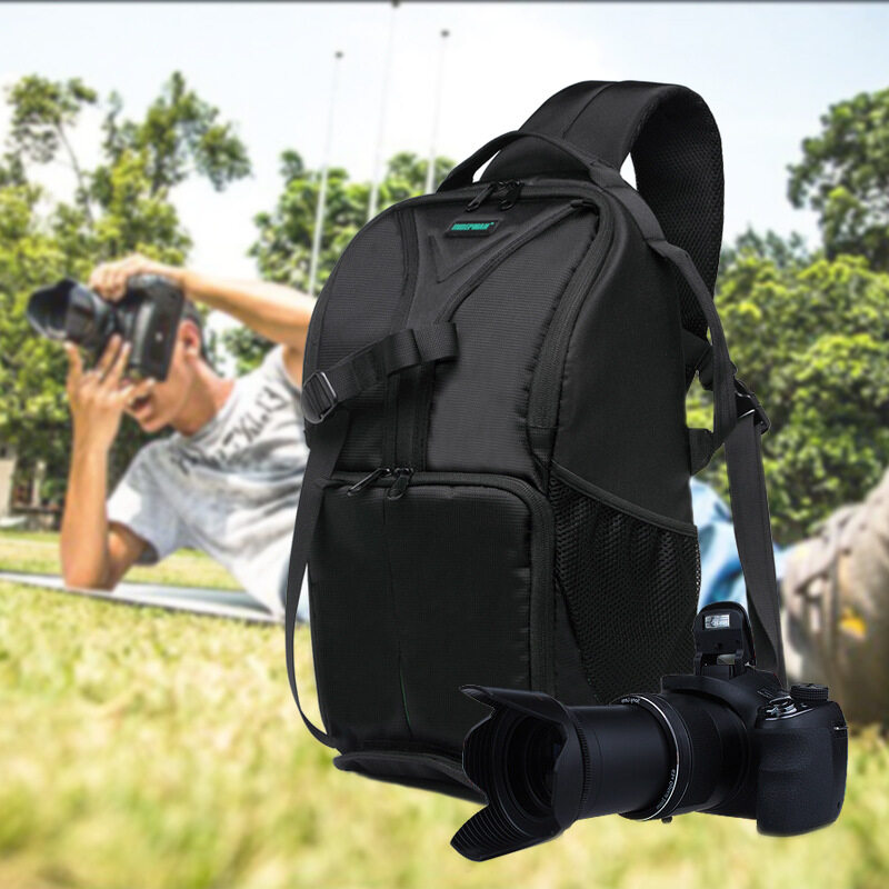 2018 Seksi Penjualan Baru Anti-Air Anti Guncangan Tas Kamera DSLR Fotografi Video Ransel Santai Bahu Tas Kasus Kamera Digital untuk Nikon canon Sony Pentax Sony Kamera-Internasional