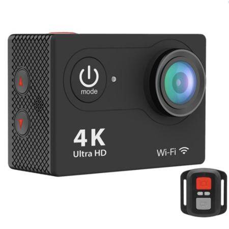 [2018 Version] EKEN H9R 4K Action Camera Wifi Sports Cam + Remote Control Shutter (Black)