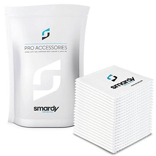 20x Smardy Microfasertuch Kamera Objektivreinig Lensa 20X20 Cm, Wei�� F? R Spiegelreflexkameras, Objektive DSLR Kameras, Smartphone Camcorder LED, LCD TFT Display, tablet Dll-Intl