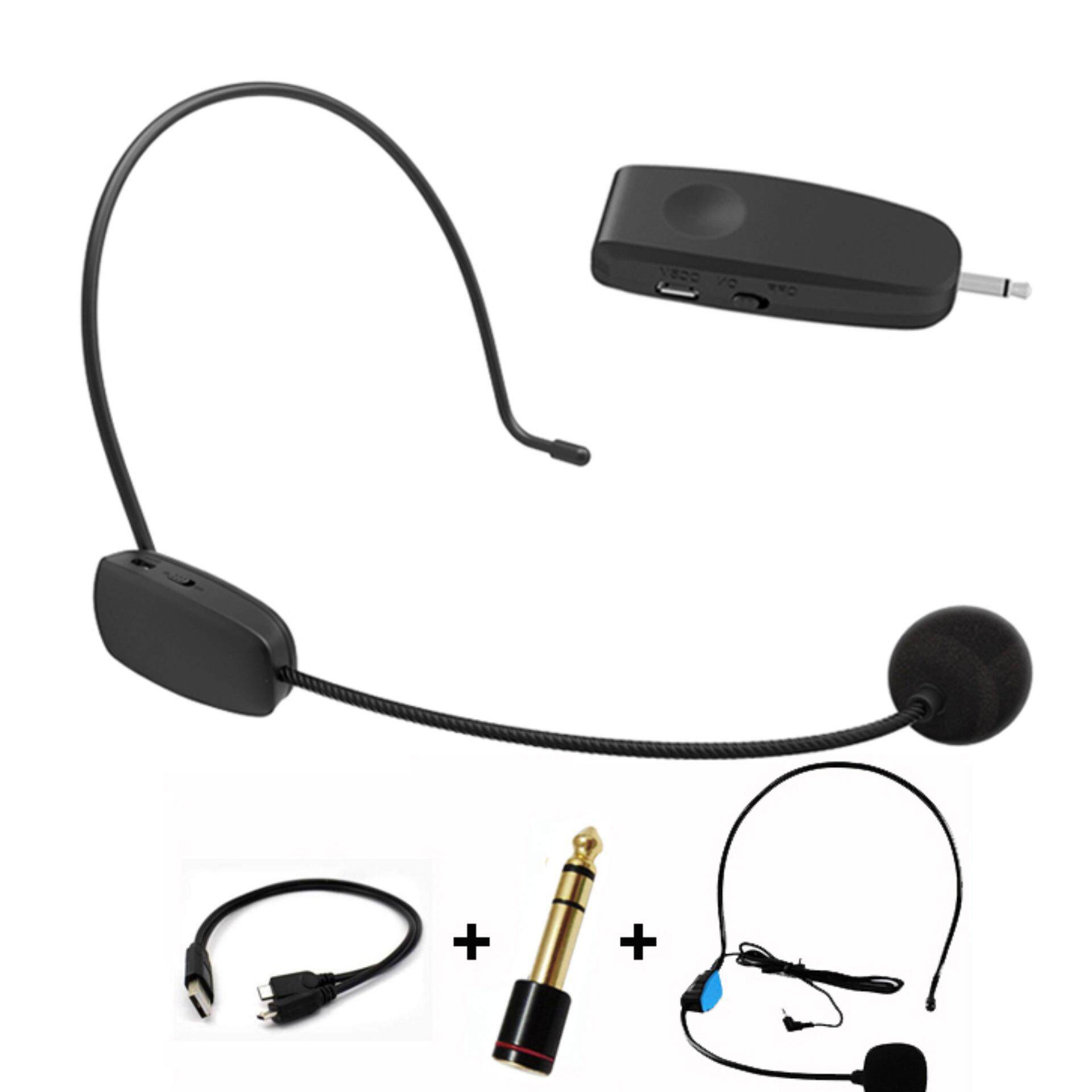 Upgrade 24g Wireless Microphone Speech Headset Megaphone Radio Loud THB 1 265 2 4G Wireless Microphone Speech Headset Megaphone Radio Mic