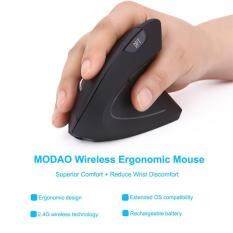 2.4G Wireless Vertical Ergonomic Optical Mouse 800 / 1200 /1600DPI 5 Buttons BK Malaysia