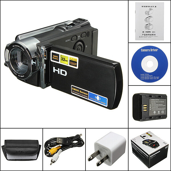 MegaStar 2.7"LCD Full HD 1080P Digital Video Camcorder 16xZoom DV