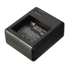2 Pcs 1010 MAh Baterai + Pengisi Daya Ganda Kabel USB untuk Xiaomi Yi Xiaoyi Kamera Olahraga