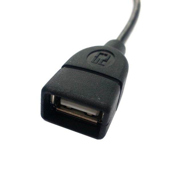 Kioaa 2 PCS 1 Set 90 D Kiri & Kanan Tipe Kemiringan Mikro USB Kabel Utama OTG Fo Tablet Telepon
