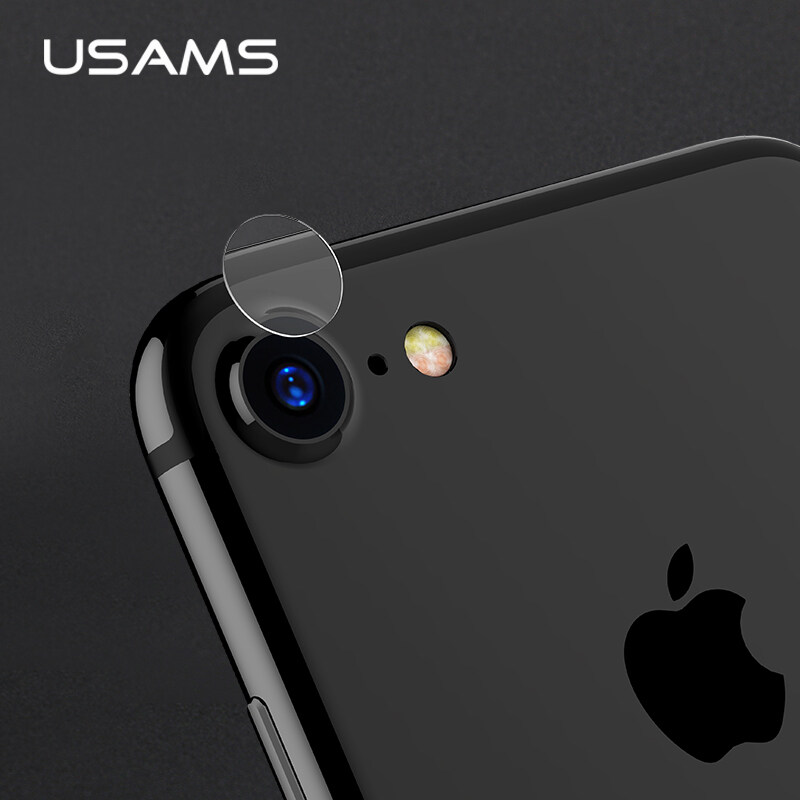Rui He 2 Pcs untuk iPhone 7 USAMS Kamera Lensa Layar Pelindung Kaca Temper Film 9 H Corning Gorila Kaca menggaruk Tahan Len Sarung-Internasional