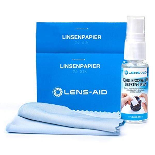 3-In-1 Nass-Reinigsset F? R Kamera Objektive (Fl? ssig-Reiniger Di SPR? hflasche, 50X Linsen-Kertas, 2X Mikrofasertuch) Reinig DSLR Objektiv Lensa-Bantuan-Internasional