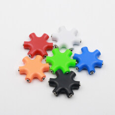 3.5mm Hexagon Shape Earphone Adapter Male To 2 3 4 5 Female Audio Output Share Distributor Headphone Splitter Extension Line Malaysia