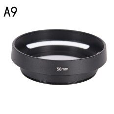 37 39 40.5 43 46 49 52 55 58 62 67 mm metal Lens Hood for FOR Leica Canon Nikon Type:A9