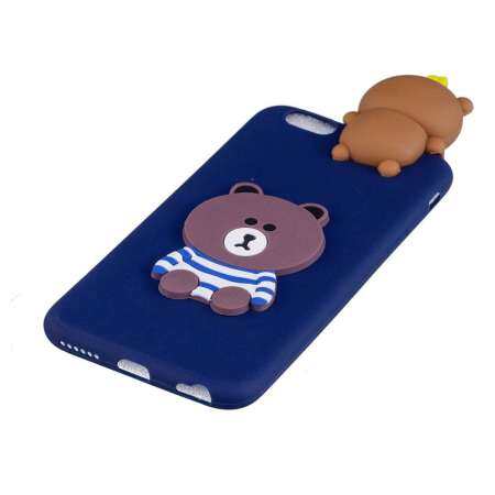 3D การ์ตูนตุ๊กตาน่ารักรูปแบบเคสซิลิโคนสำหรับ iPhone 6 plus/6 วินาที PLUS Soft shockproof Protector