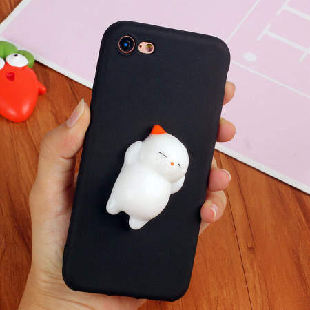 3D Squishy เคสโทรศัพท์สำหรับ Vivo V9 เคสมือถือซิลิโคนนิ่มแมวการ์ตูนน่ารักปกลายหมีสำหรับ Vivo V9 Capa Coque - INTL