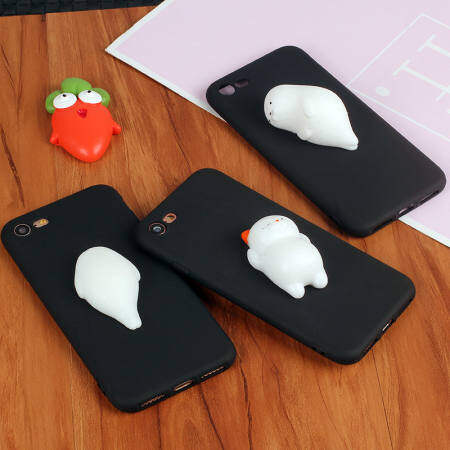 3D Squishy เคสโทรศัพท์สำหรับ Vivo V9 เคสมือถือซิลิโคนนิ่มแมวการ์ตูนน่ารักปกลายหมีสำหรับ Vivo V9 Capa Coque - INTL