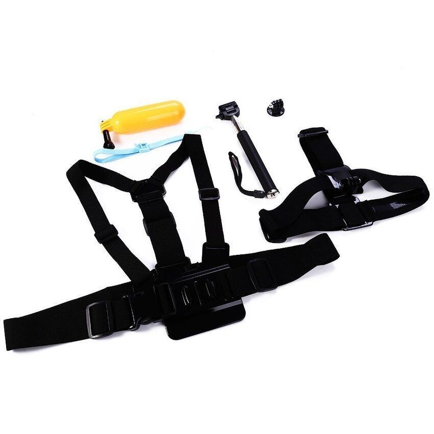 4 Dalam 1 Olahraga Luar Ruangan Aksesoris Perlengkapan Untuk GoPro Hero4Session3SJ4000 SJ5000 Xiaomi Yi-Internasional
