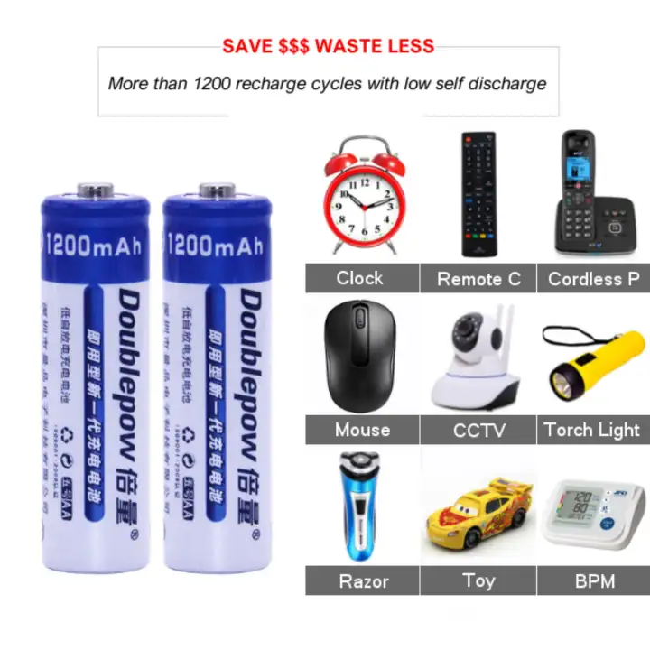double aa rechargeable batteries