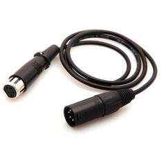 4pin XLR Male to XLR Female Power Cable Cord 10ft for Photography DSLR Camera