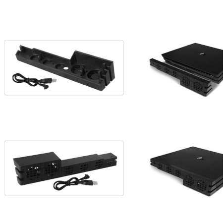 5 ภายนอกเทอร์โบ USB พัดลมระบายความร้อนสำหรับ Playstation4 PS4 โปรเกม Console - นานาชาติ