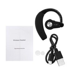 5 X Bluetooth 4.1 Bebas Genggam Nirkabel Headset Earphone Stereo untuk Iphone Samsung HTC Hitam