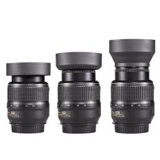 52MM 3-IN-1 Lens Hood Lens for Canon EOS; Nikon, Pentax, Sony, Sigma and other Camera Lenses with Filter Size 52MM