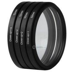 52mm 4pcs +1 +2 +4 +10 Close-Up Macro Lenses Filter Set for Canon Nikon Sony Samsung Pentax Other Digital SLR Camera Lens with 52mm Filter Thread
