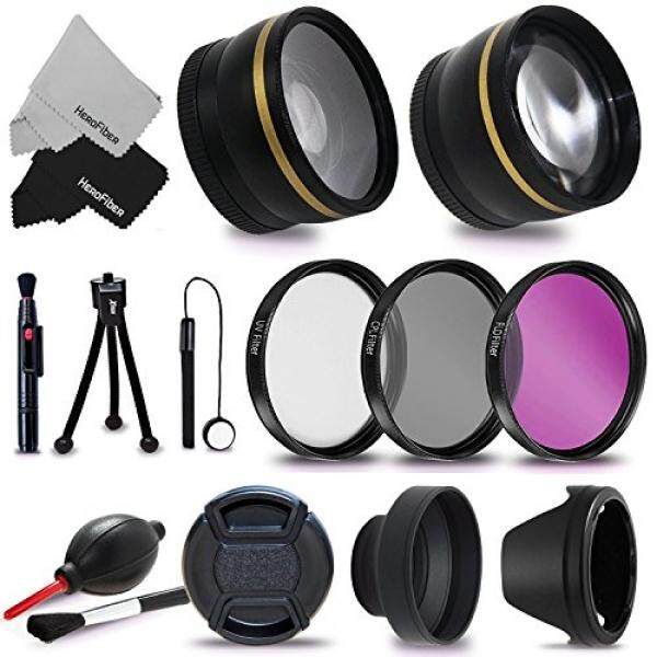 58 Mm Aksesori Perlengkapan untuk Canon EOS 80D 70D EOS 60D EOS Rebel T7i T6 T6i T5 T5i T4i T3 T3i T2i Xti 1200D 1100D 700D 650D 600D 550D EOS M Kamera DSLR (58 Mm Aksesori Lensa Kit) -Intl