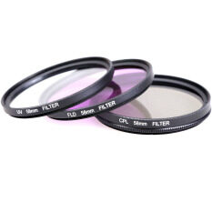 58 Mm UV CPLE FLD Kit Filter untuk Canon EOS 500D 550D/Rebel T3i T2iT1i SLR