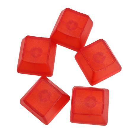 5PCs Transparent Cherry MX Key Cap Mechanical Keyboard Clear Red R2