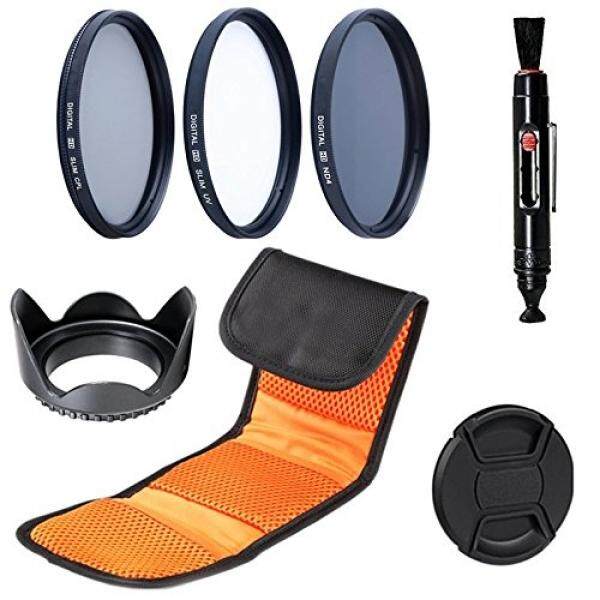 62 Mm Set Filter: SLIM UV SLIM CPL, Kepadatan Netral ND4 Filter untuk Canon, Nikon, Sony, samsung, Sigma Fujifilm, Fuji, Fujinon, Tamron, Tokina, Pentax, carl Lensa Zeiss (62 Mm)-Intl