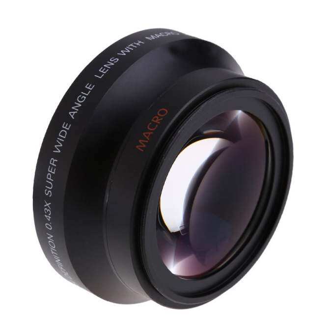 67mm Digital High Definition 0.43×Ser Wide Angle Lens With Macro Japan Optics for Canon Rebel T5i T4i T3i 18-135mm 17-85mm