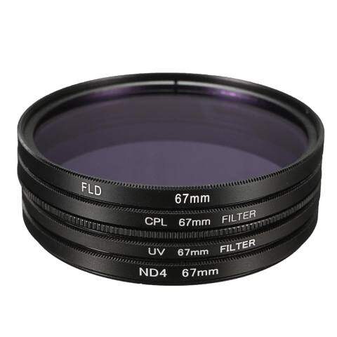 67 Mm UV CPLE FLD ND4 Lensa Polarisasi Perlengkapan Filter Cap untuk Nikon Canon Sigma Tamron 2