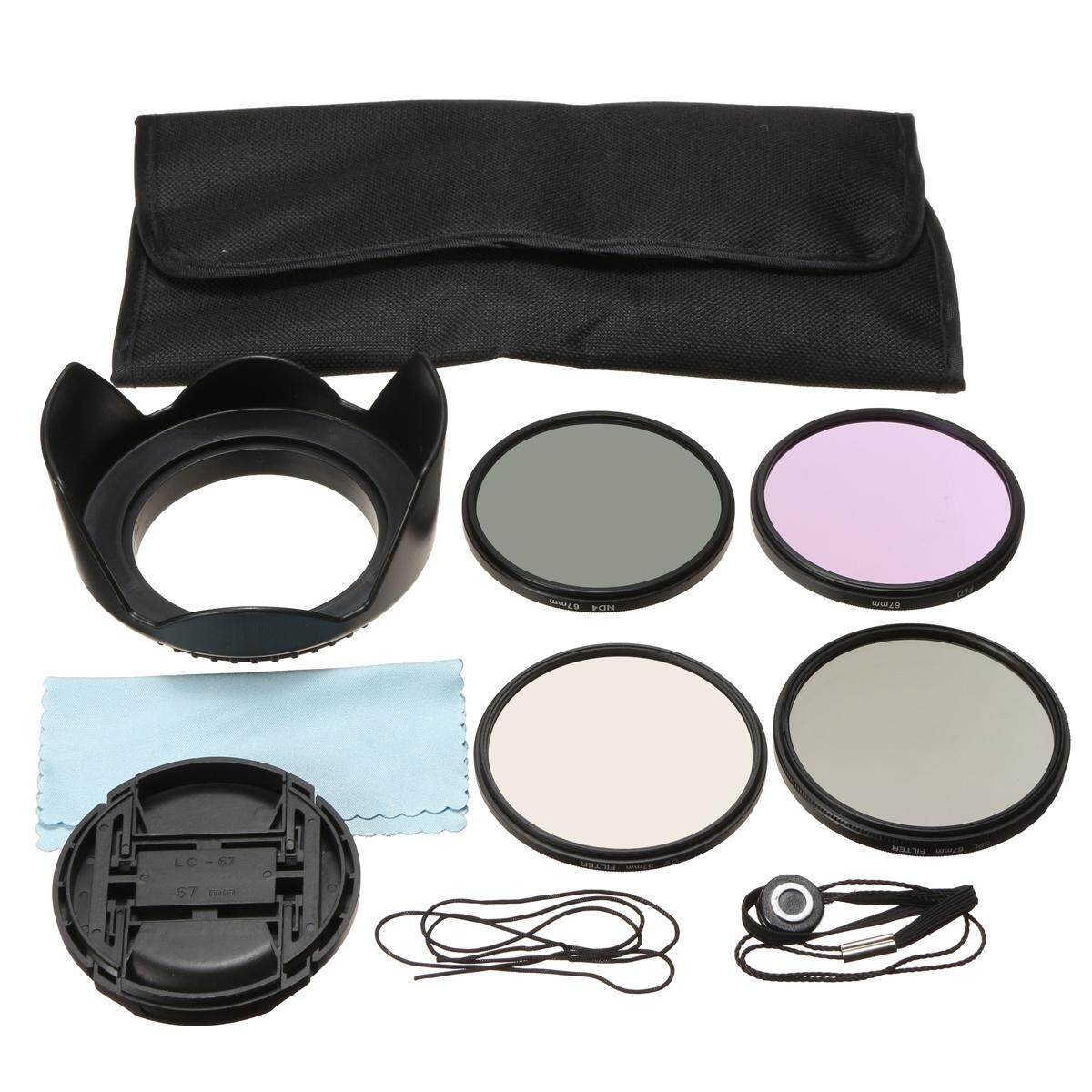 67 Mm UV CPLE FLD ND4 Lensa Polarisasi Perlengkapan Filter Cap untuk Nikon Canon Sigma Tamron-Intl