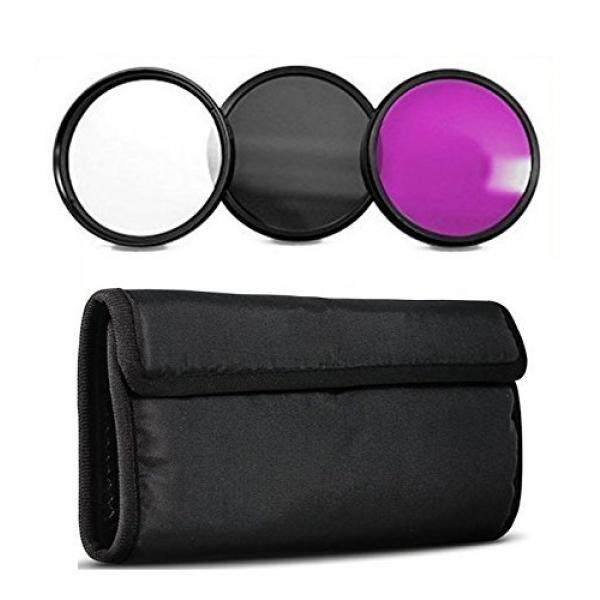 72 Mm Set Filter Inclusdes: Ultra Violet + Circular Polarizer + Fluorescent Filter untuk Canon, Carl Zeiss, Fujifilm, nikon, Panasonic, Pentax, Olympus Samsung, Sigma Sony, Tamron, Tokina Lensa-Intl