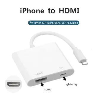 Comone 8pin Lightning To Digital Av Adapter Hdmi Cable Convert For Iphone 6 7 Plus Ipad Comone 8pin Lightning To Digital Av Adapter Hdmi Cable Convert For Iphone 6 7 Plus Ipad
