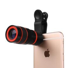 8X Ponsel Teleskop Ponsel HD Telepon Kamera Eksternal Lensa Telefoto Mini Portable Teleskop Bermata Satu Android Apple Ponsel Kamera Universal