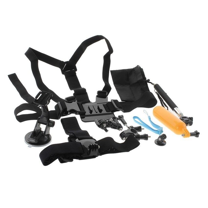 Accessories Kit with Chest Belt. Headstrap. Monopod for GoProHero4/3+/3/2/1 SJ4000/5000/6000 XIN CX 891 - intl