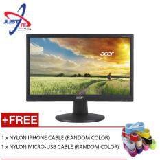 ACER EB192QB 18.5 LED LCD MONITOR + FREE 2 NYLON CABLE (IPHONE AND MICRO USB) Malaysia