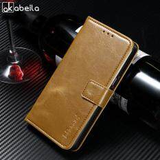 Akabeila Dompet Kulit Casing Ponsel untuk Xiaomi 6X Serta 6X Xiaomi Serta A2 Xiaomi Redmi Note 5 Pro Note 5 Versi Global 5.99 Inch Mewah Polos Kuda Gila Ponsel Sarung Dompet Tempat Kartu Case