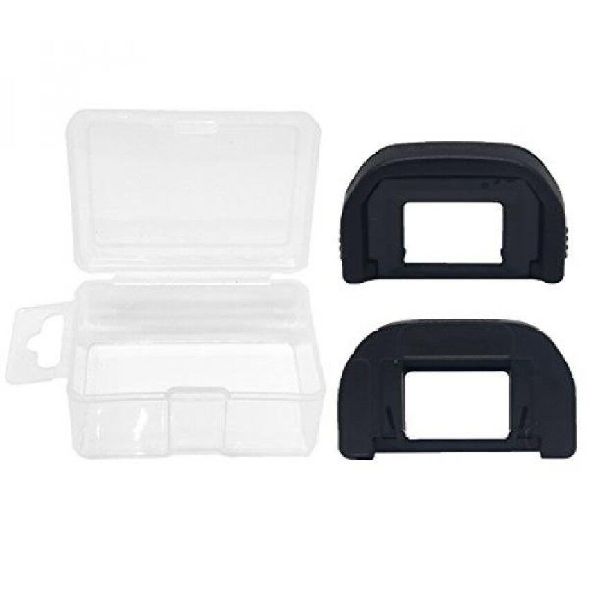 Alliebe Eyecup Lensa Mata Viewfinder untuk Canon 650D 600D 550D 500D 450D 1100D 1000D 400D, rebel XT Xti XSI T1i T2 T2i T3 T3i T4i T5i Sl1 (2 Pack) dengan Alliebe Mini Kotak Penyimpanan-Internasional
