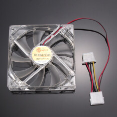Allwin Kipas Pendingin CPU With 4 Lampu LED 120mm, Mudah Dipasang, 12 V-Pengiriman Internasional