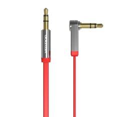 Allwin VENTION B03 Lurus Port Kabel Aux 3.5mm MALE Kabel AUX untuk Audio Mobil Pria Merah