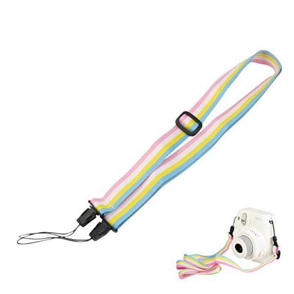 Alohallo Instax Mini Camera Shoulder Neck Strap Belt for Fujifilm Instax Mini 25/ 8/ 9/ 90/ 7S / 70 Instant Film Camera, Polaroid Socialmatic/ Z2300 Instant/ PIC300 Instant Camera (colorful) - intl