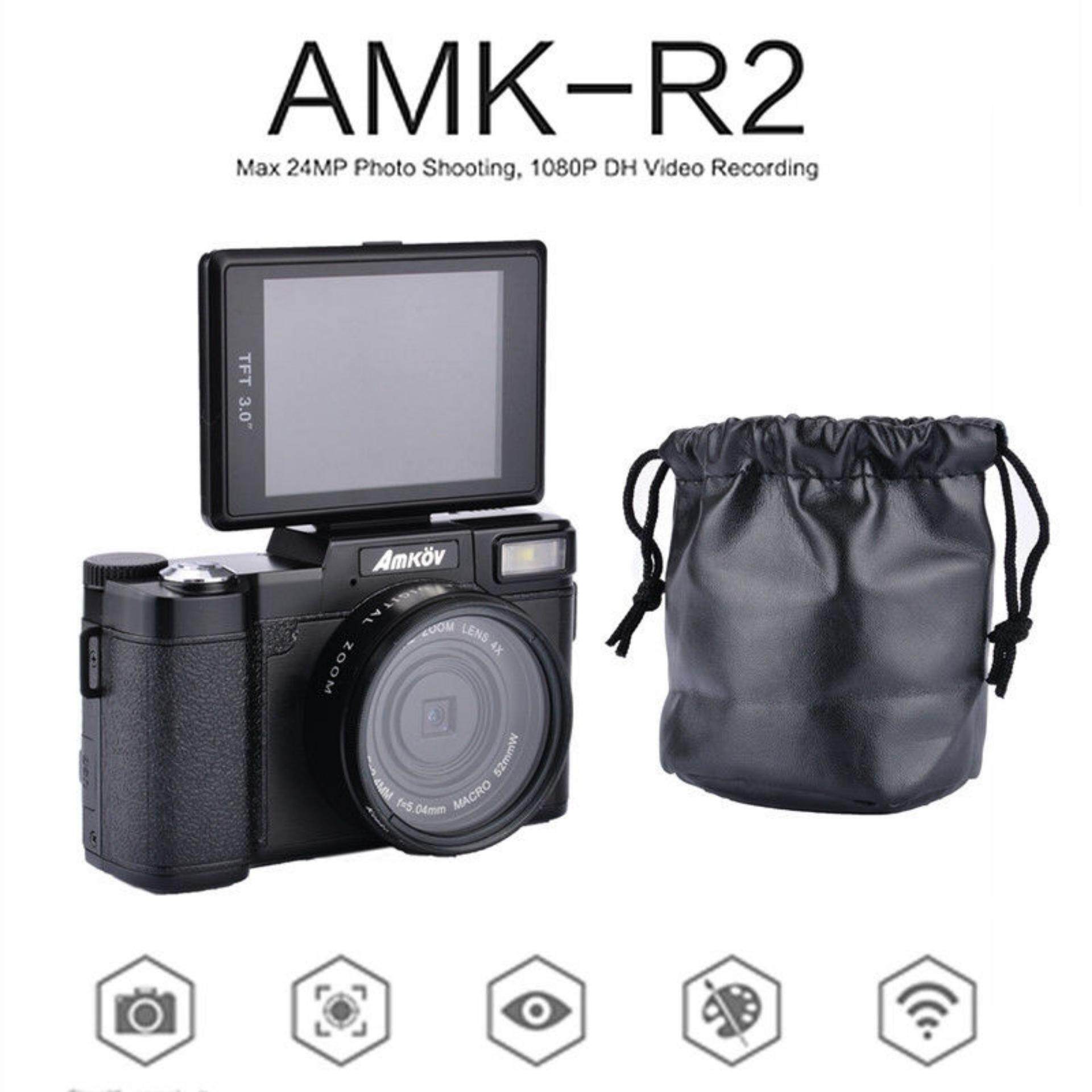AMKOV CDR2 Full 1080P Digital Camera Video 24MP 3.0
