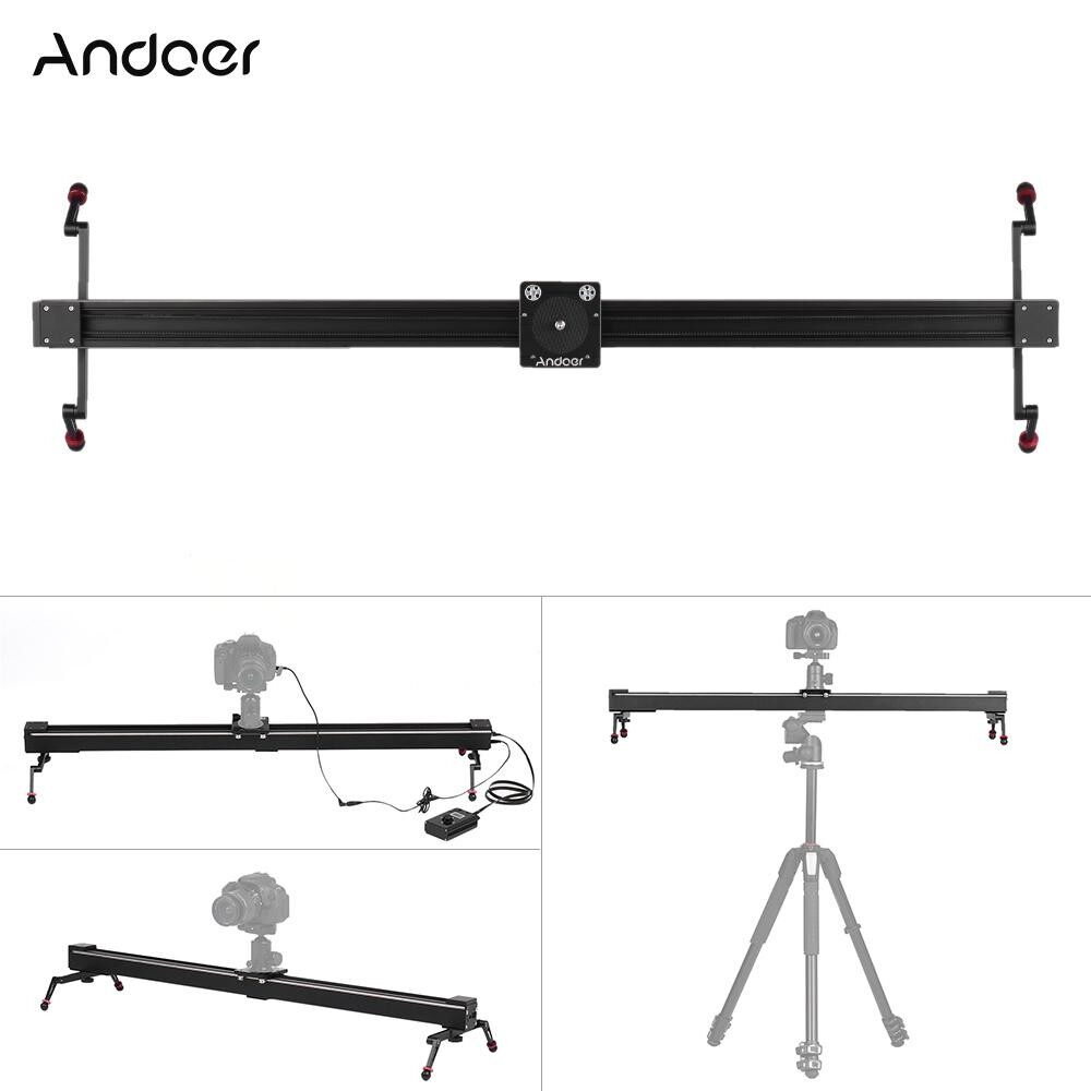 Andoer C3 1m/3.3ft Electric Control Time Lapse Photography Video DSLR Camera Slider Motorized Stabilizer Track Dolly Rail for Canon 7D 7DII 6D 50D 5DII 5DIII 5DS 5DSR 80D 760D 750D 700D 70D 650D 600D 60D 550D DSLR - intl