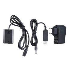Andoer NP-FW50 Dummy + 5 V 3A USB Power Kabel Adaptor dengan Colokan Listrik Pengganti AC-PW20 untuk Sony NEX-3/5 /6/7 Seri A33 A37 A35 A55 A7 A7R A7II A6000 A6300