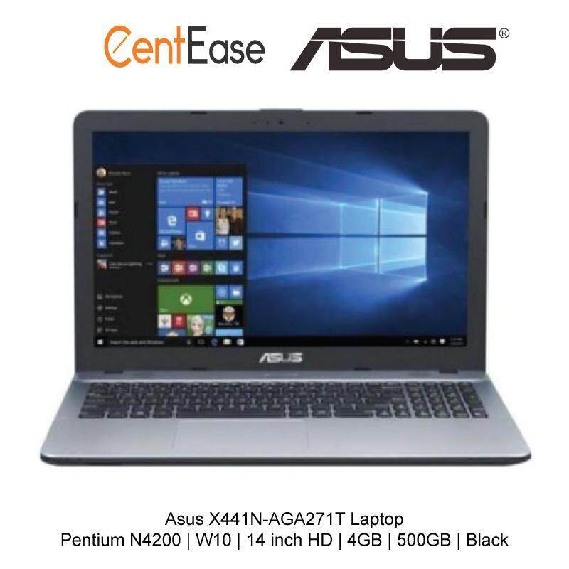 Asus X441N-AGA271T Laptop - Pentium N4200 W10 14 inch HD 4GB 500GB Black Malaysia