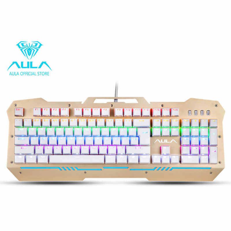 Nicetech AULA F2009 Mechanical Gaming Keyboard 104Keys Multicolors Backlit(Black) Singapore
